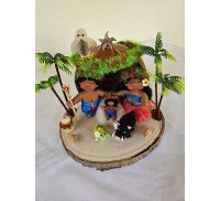 Hawaiian Nativity Scene